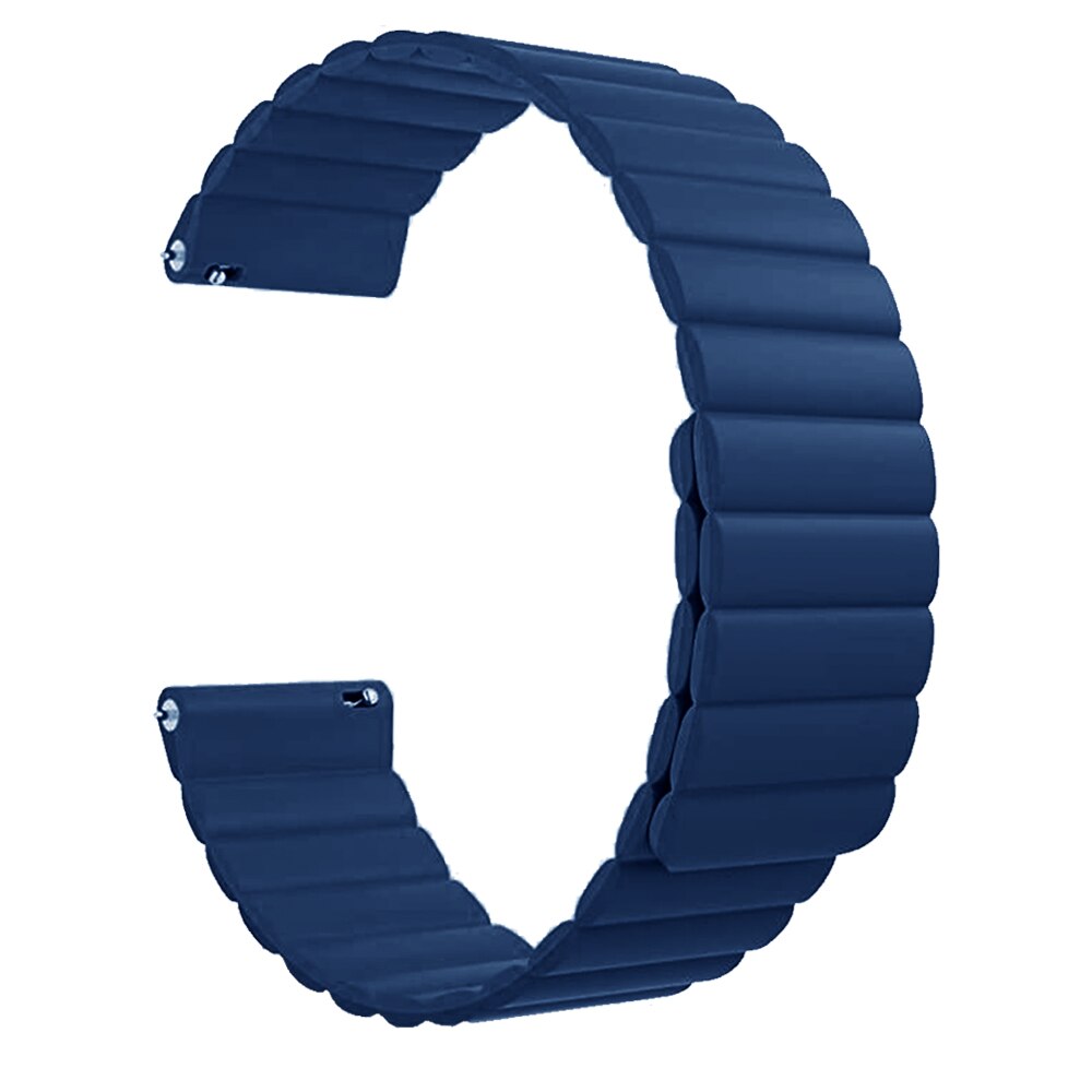 Magnetisk reim for oneplus smartwatch klokkebånd silikonarmbånd for en pluss klokke sportserstatning armbånd correa: Blå