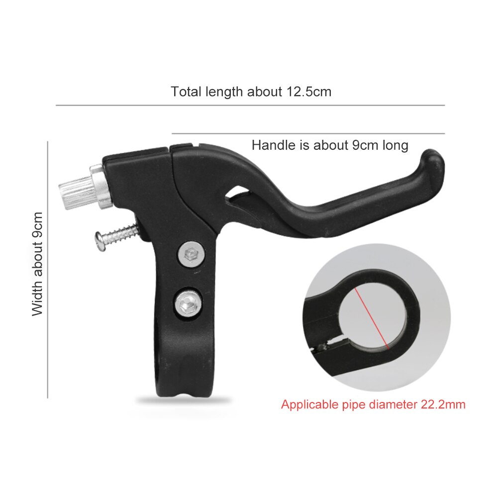 1 Pair Kids Bike Brake Levers Biking Portable Dustproof Brake Handles Cycling Parts for Children Bicycle 7/8 Diameter