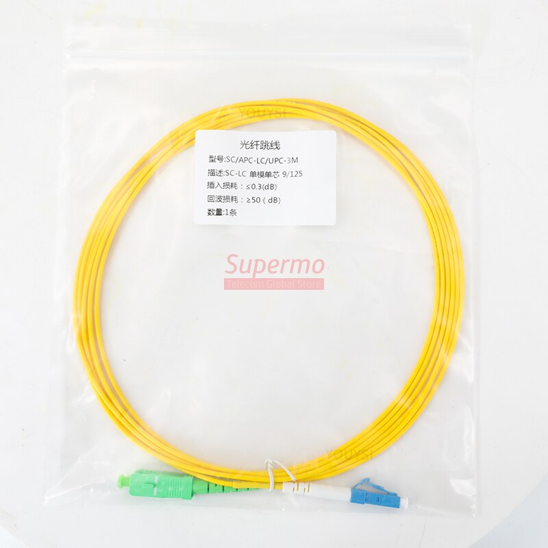 10PCS Simplex SC/APC-LC/UPC Fiber Optic Patch Cord Cable 1m/2m/3m/5m/10m Fiber Optic Jumper Cable 2.0mm