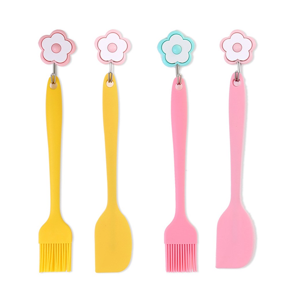 30 ^ 2pc ustensiles de cuisine en silicone ustensiles de cuisson cuisson pinceau à badigeonner ensemble de spatules produit