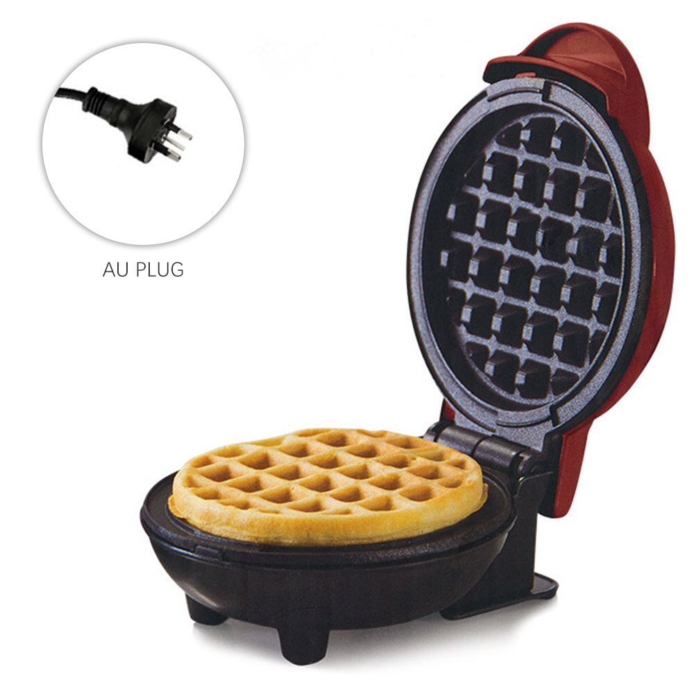 Mini Elektrische Wafels Maker Bubble Ei Taart Oven Ontbijt Wafel Machine Ei Taart Oven Pan Eggette Machine Mini Wafel Pot: AU