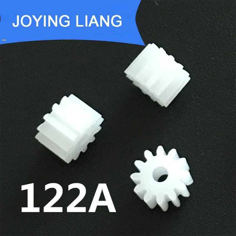 122a modul 0.5 12 tænder 2mm akseltæt pom plast tandhjul gear legetøj model gear  (10 stk / parti)