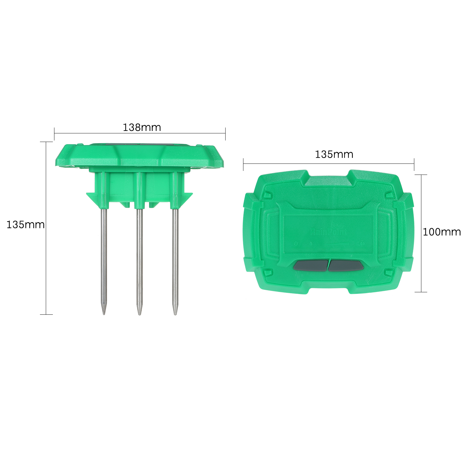 Programmable BT Water Timer Hose Faucet Timer Outdoor Battery Operated Water Flow Meter Automatic Watering Sprinkler System: Soil Sensor