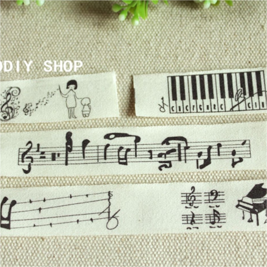 2cm cotton fabric music group woven brand labels ribbon Grosgrain clothing label DIY accessory sewing tapes