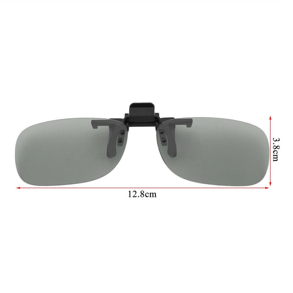 3D Light Weight Man Woman Clip On Type Passive Circular 3D Glasses Clip For 3D TV Movie Cinema