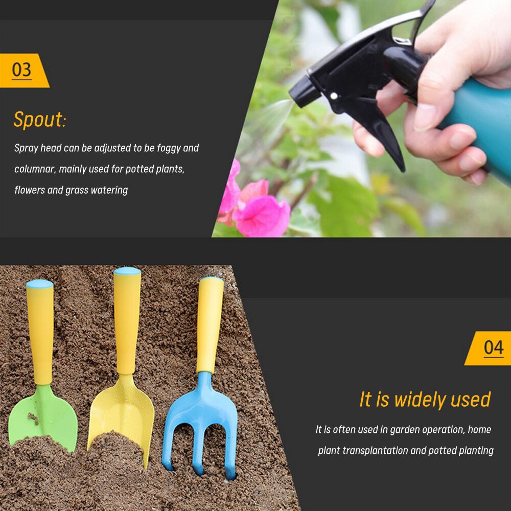 Mini pelle de jardin pour enfant, outils de plantation de diversité, jouet de plage, outil de jardinage, outils de pulvérisation, outils d&#39;extérieur, 10/13 pièces