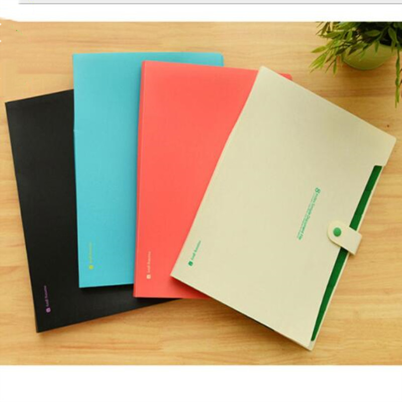 1pc 8 index eenvoudige document A4 display boek PP bestand uitbreiden portemonnee map papier classificatie orgel pakket Filing Producten