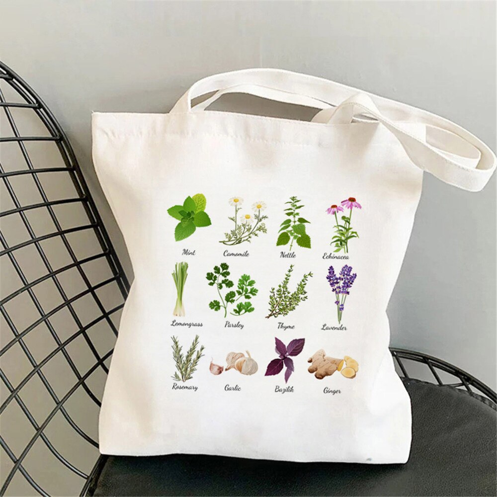 Flower Aesthetic Women Shopping Canvas Tote Cute Bag Foldable Reusable Shopper Bag Handbags  Eco Travel Shoulder Bags: 2537