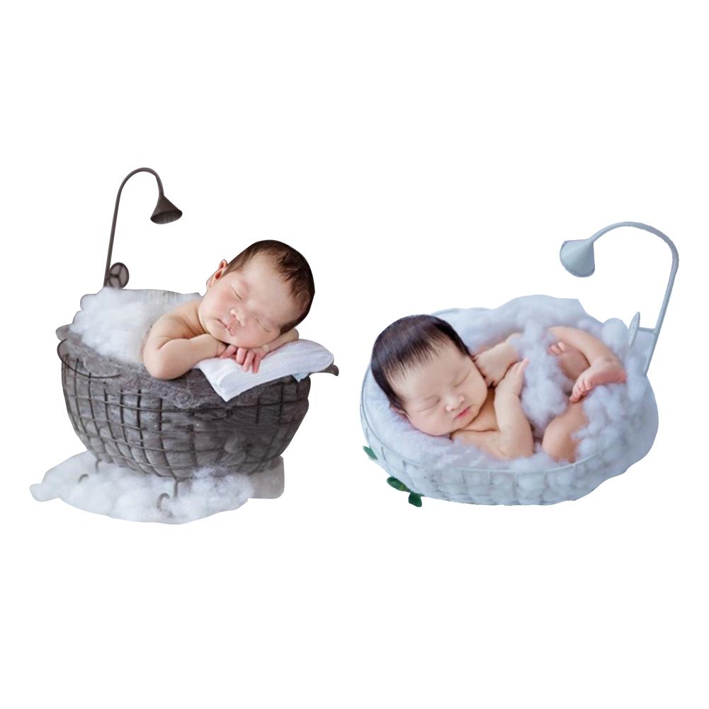 Krippe Abnehmbare Korb Holz Bett Zubehör Foto Schießen Kleinkind Baby Fotografie Hintergrund Studio Requisiten Sofa Posiert Neugeborenen