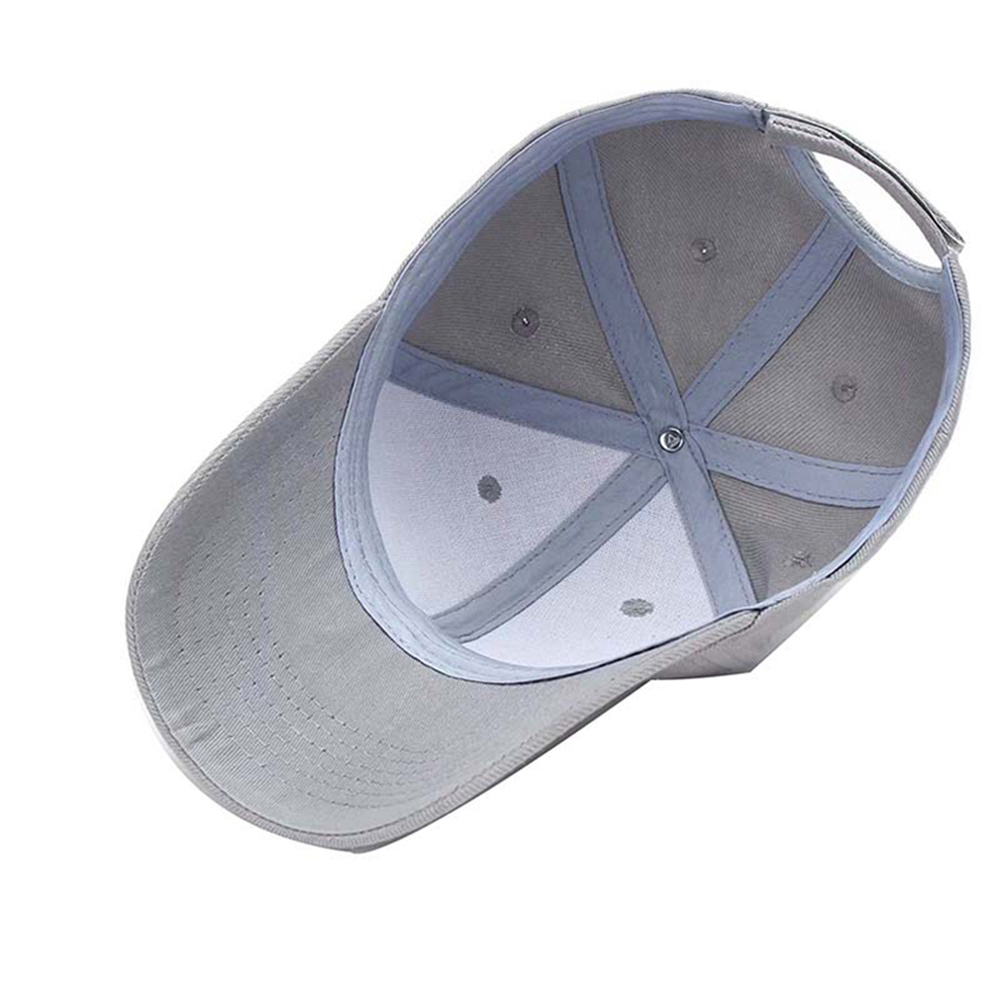 Baseball Cap For Men Women Summer Hat Solid Color Velcro Adjustable Unisex Spring Shade Hip Hop Men Baseball Cap Black White