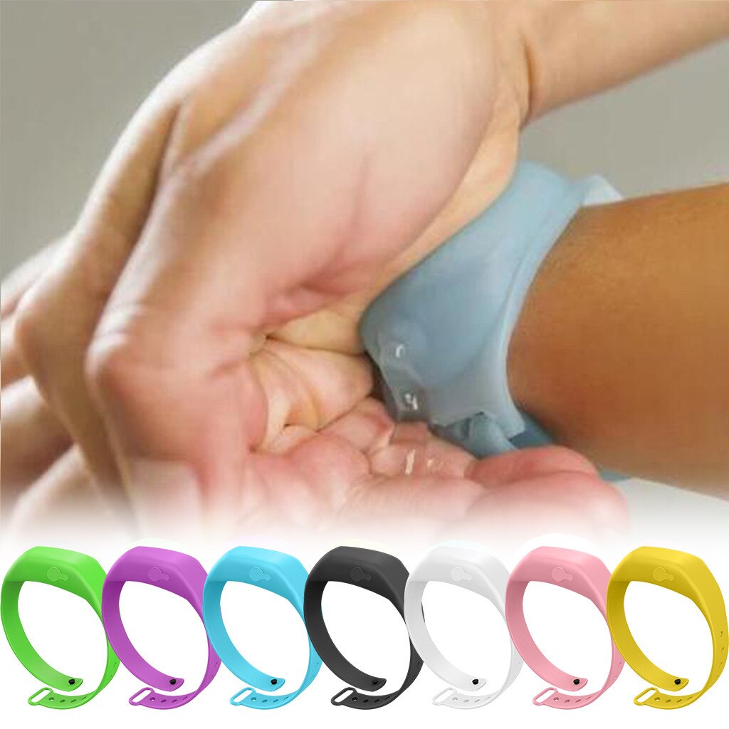 Wristband Hand Dispenser Hand Sanitizer Dispensing Silica gel Wearable Dispenser Pumps Disinfecta Wristbands Hand Band Wrist