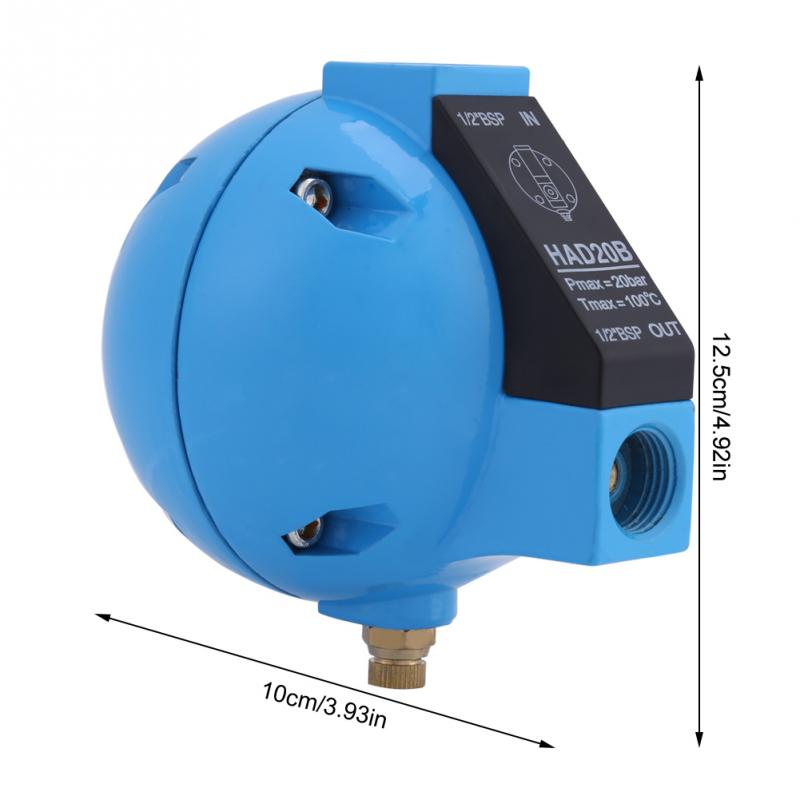 1pc HAD20B Automatic Float Drain Valve Condensate Mechanical Round Float Drain Valve 1/2BSP 400L/H 20Bar good
