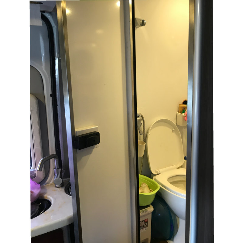 TYTXRV RV-Zubehör, Badezimmer-Türschloss, schwarz, ohne Schlüssel, Motor-, Zuhause, Stiefel, Marine, Wohnwagen, Wohnmobil