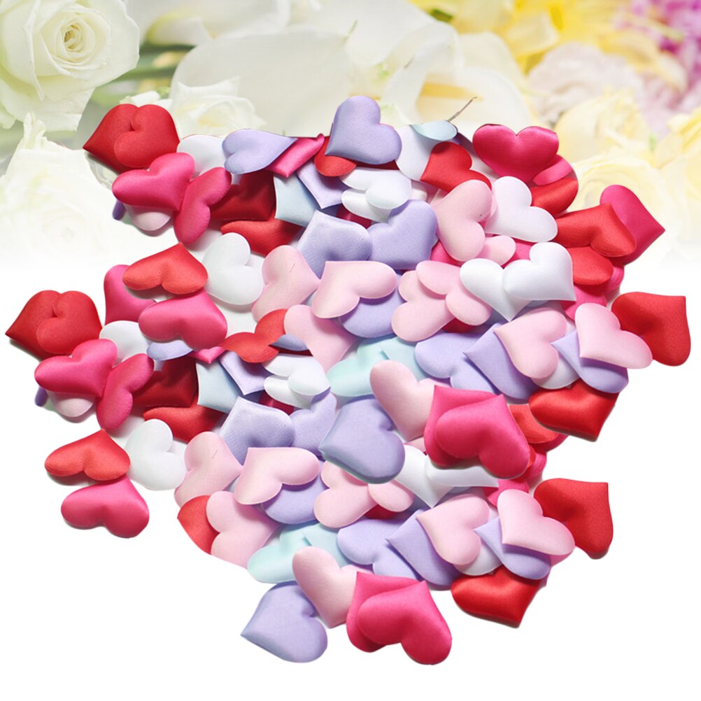 200 pièces romantique amour coeur pétales artificiels lancer des fleurs fête nuptiale douche mariage lit décoration accessoires