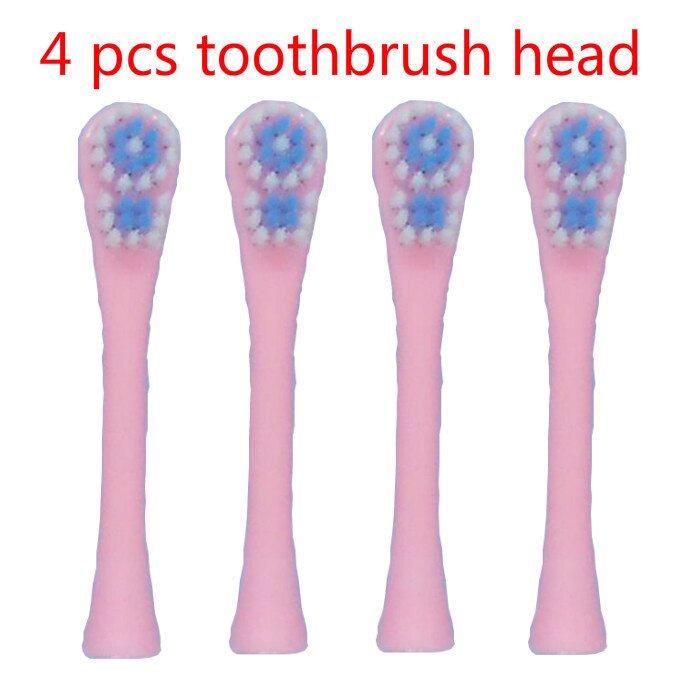 Cartoon Pattern Children Electric Toothbrush head Teeth Brush Heads Electric Teeth Brush Or Replacement Brush Heads Kids: Pink