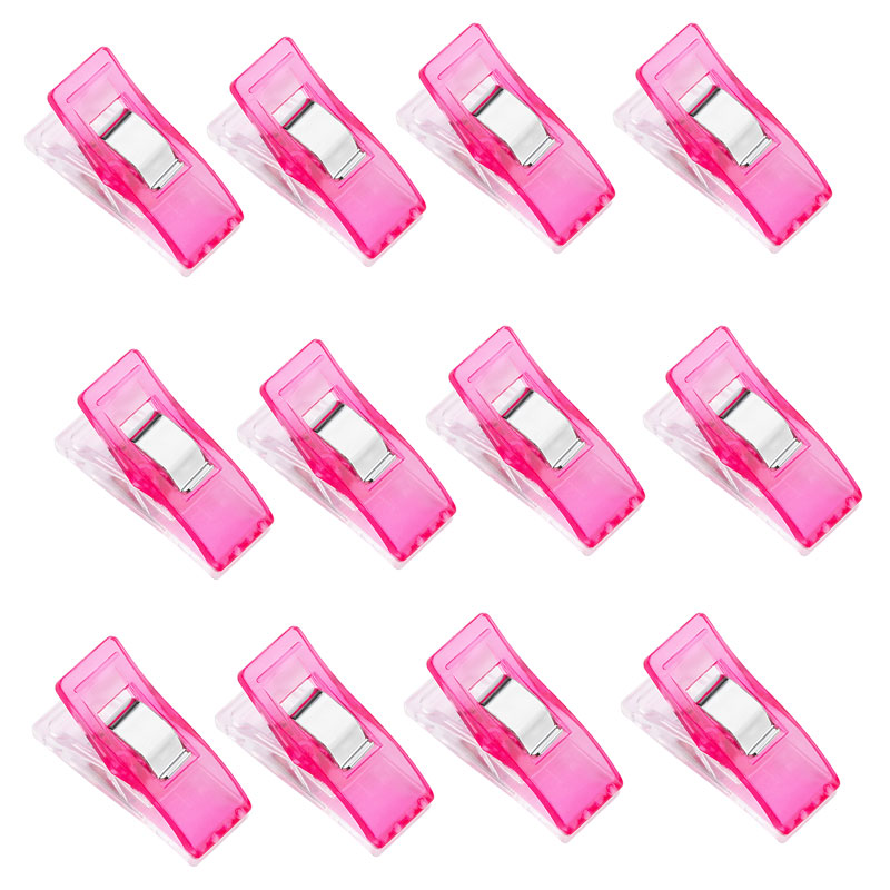 10/20 ks sponky na šitie viacfarebné quiltovacie sponky na viazanie látky sponka na papier na šitie sponiek pre domácich majstrov quiltovanie príslušenstvo: Ruža / 20 ks