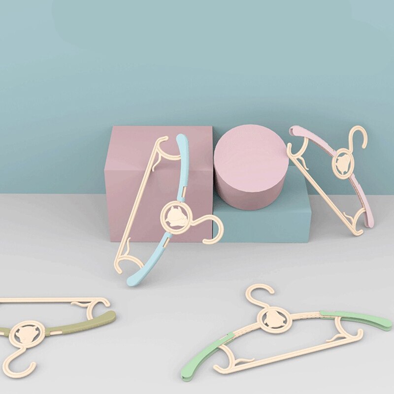 Lote de 5 uds. De perchas telescópicas para bebés, perchas creativas multifunción para el hogar, Material PP