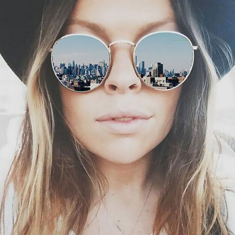 Lvvkee metalliset retro pyöreät aurinkolasit naisten klassiset hd polarisoidut aurinkolasit miehille ajo oculos de sol naaras