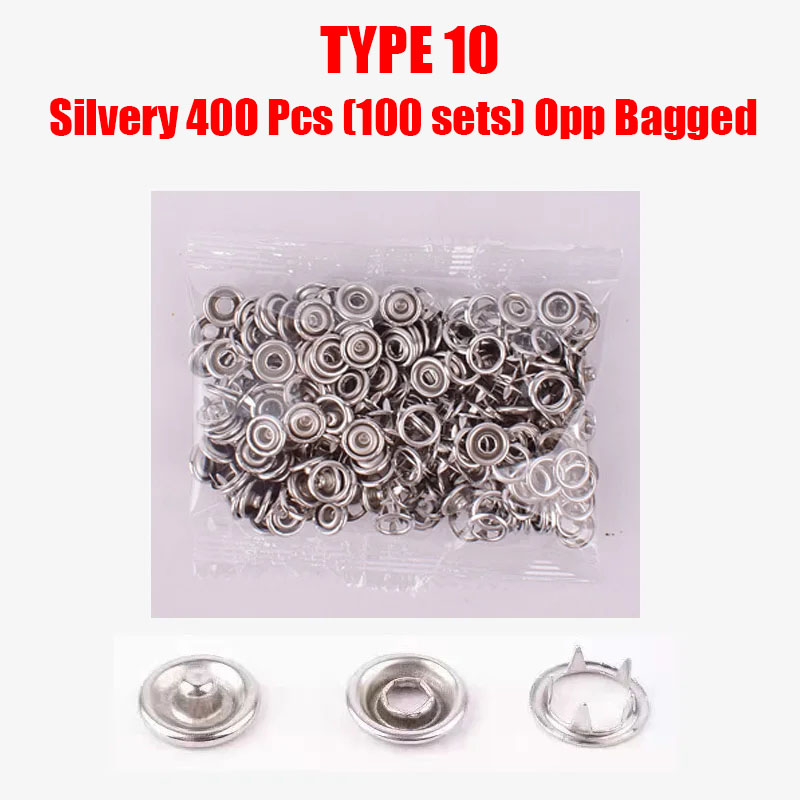 50/100 Metal Prong Snap Button Hollow Press Prong Fastener Studs with Pliers Tool Set Kits for Clothes Garment Sewing Bags Shoes: Gold