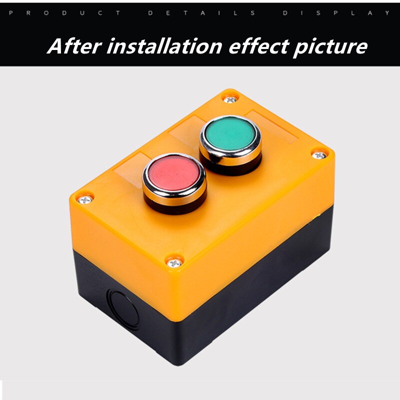 ABS Weatherproof Push Button Switch Station Box Control for Gate Opener Indicator Light