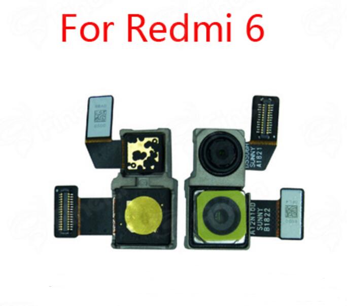 Voor xiaomi redmi 6 echte camera module met back glass back camera flex kabel voor xiaomi