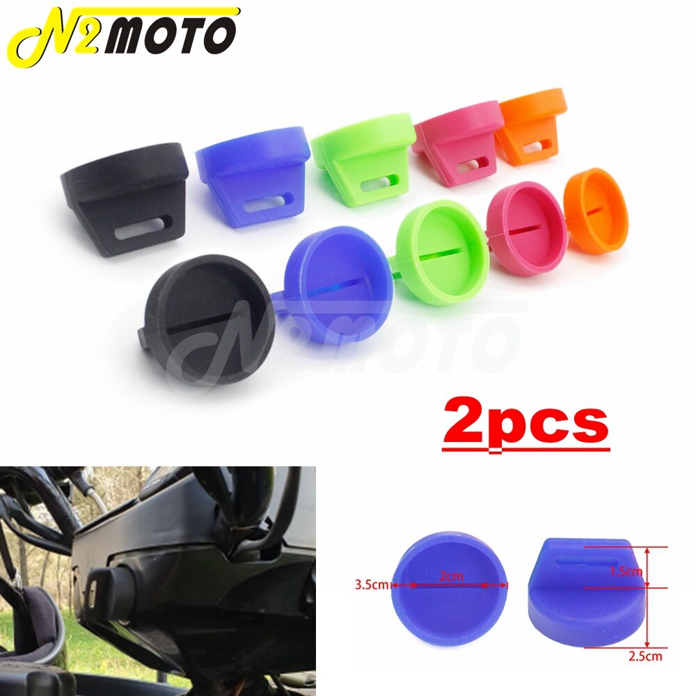 2pcs Rubber Ignition Key Fob Case Cover For Polaris RZR XP1000 900 800 Sportsman Scrambler Trail Boss Magnum Quad Key Fob Holder