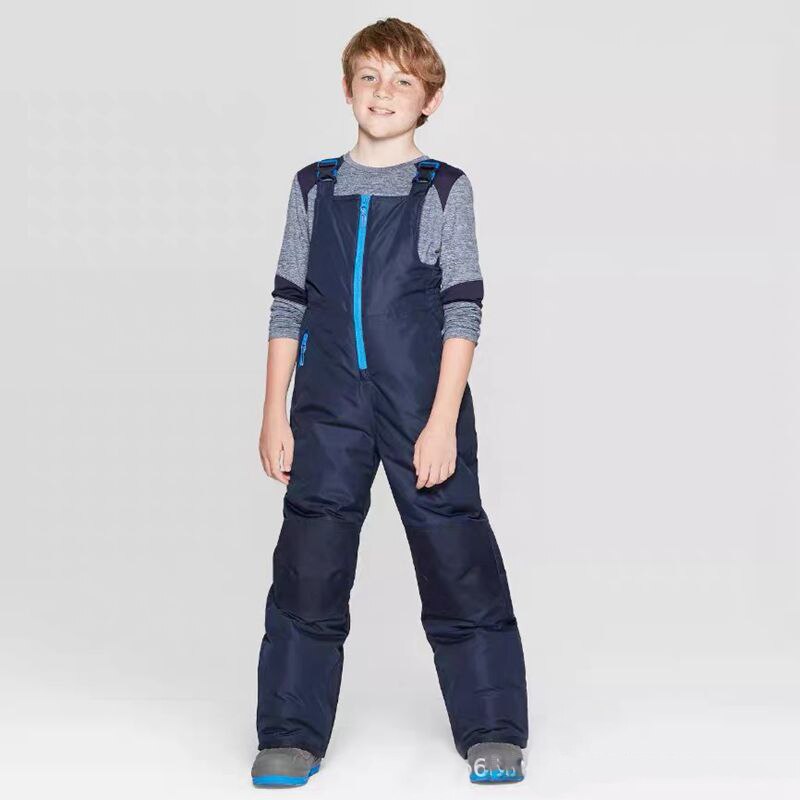 Pantalons de Ski pour enfants, salopette coupe-vent imperméable pour garçons, vêtements de Ski épais et chauds pour l&#39;extérieur