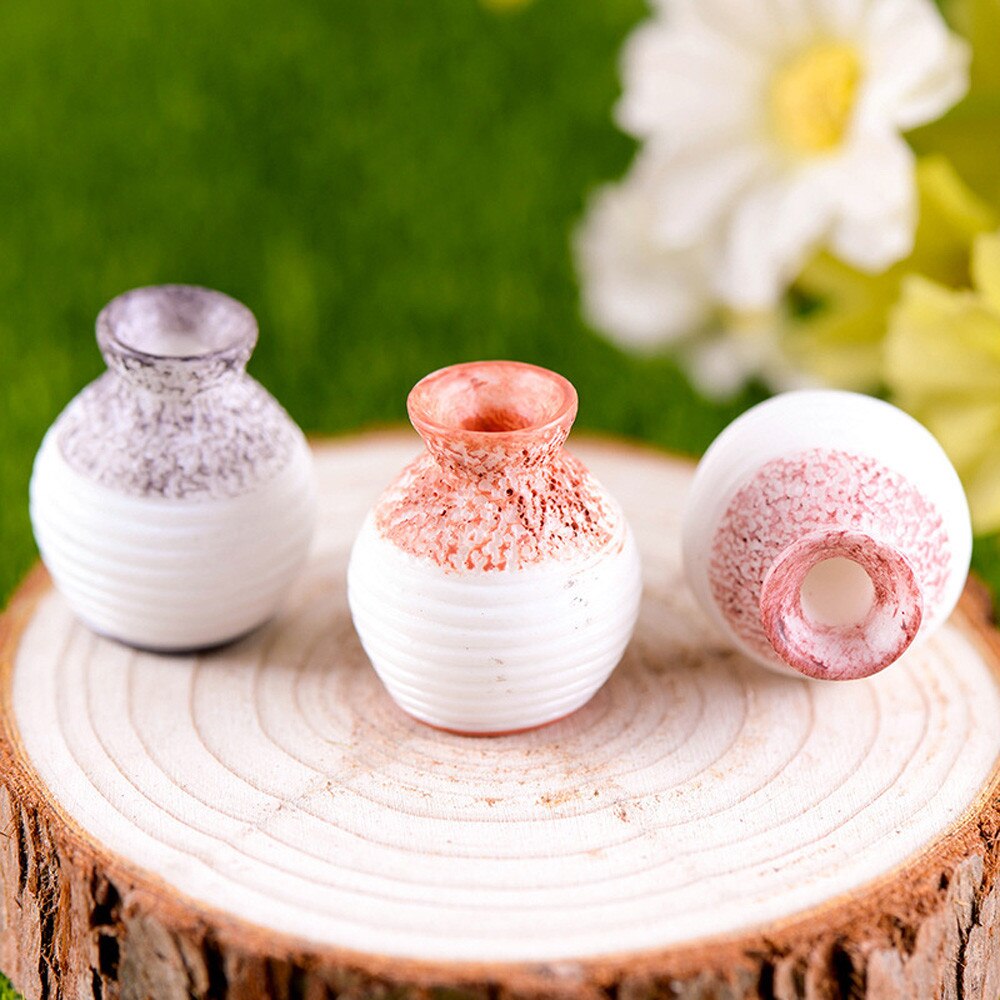 Hars Miniatuur Kleine Mond Vaas Diy Ambachtelijke Accessoire Huis Tuin Decoratie Hars Vaas Kleine Ornamenten Mini Ambachten Decor #25