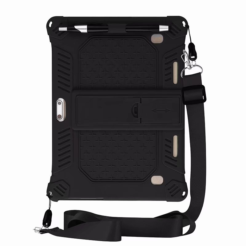 Nettbrettcovber universaletui 10 10.1 tommer for anry  x20 rs10 rs20 silikonbeskyttelsesdeksel + penn+stropp: Svart