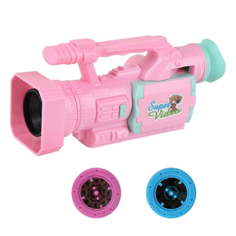 Children Projection Simulation Camera Educational Fun Interactive Toy Light Music Toy Cosplay Game: P