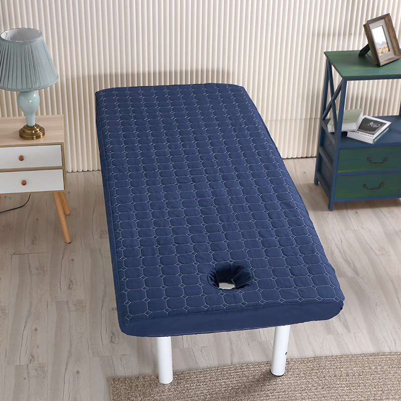 Stevig, dik hoeslaken voor massagetafels, huidvriendelijk, antislip bedovertrek voor massage en spa, met gaten: Vol / Wit