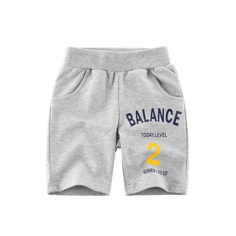 Calça esportiva infantil, calça curta de algodão para meninos 2-8 anos na altura dos joelhos, roupas para o verão de 2021
