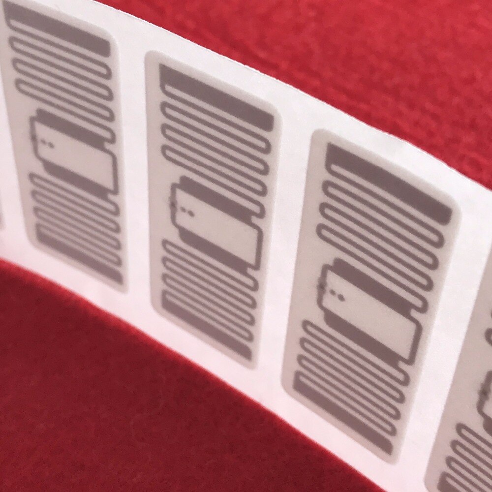 Impinj MR6 puce PP papier synthétique autocollants AR61F UHF RFID étiquettes électroniques 43*18mm