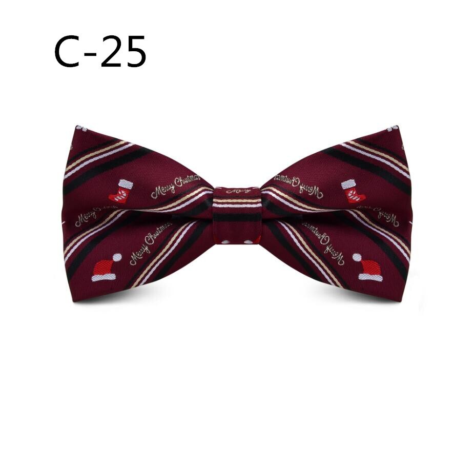 Rbocott julesløyfe barn nyhet sløyfe for gutter snøfnuggtre sløyfe for barn sløyfe størrelse 10cm*5cm: 25