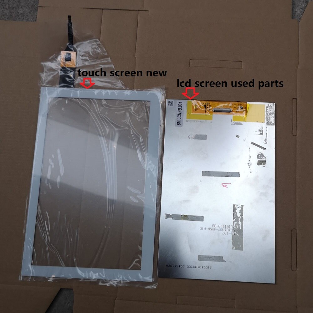 used parts LCD Display Monitor Touch Screen Glass sensor Assembly for acer iconia one 10 B3-A40-K7JP A7001 B3-A40: lcd and touch white