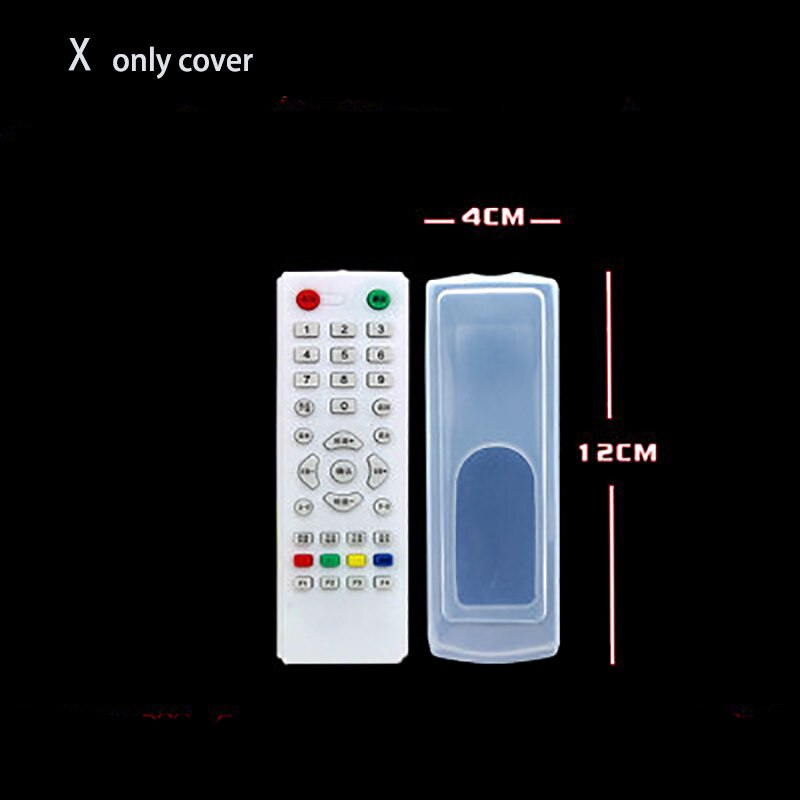 Silicone Remote Control Cover Transparent TV Remote Control Case Air Conditioning Dust Protective Case Waterproof Storage Bag: X