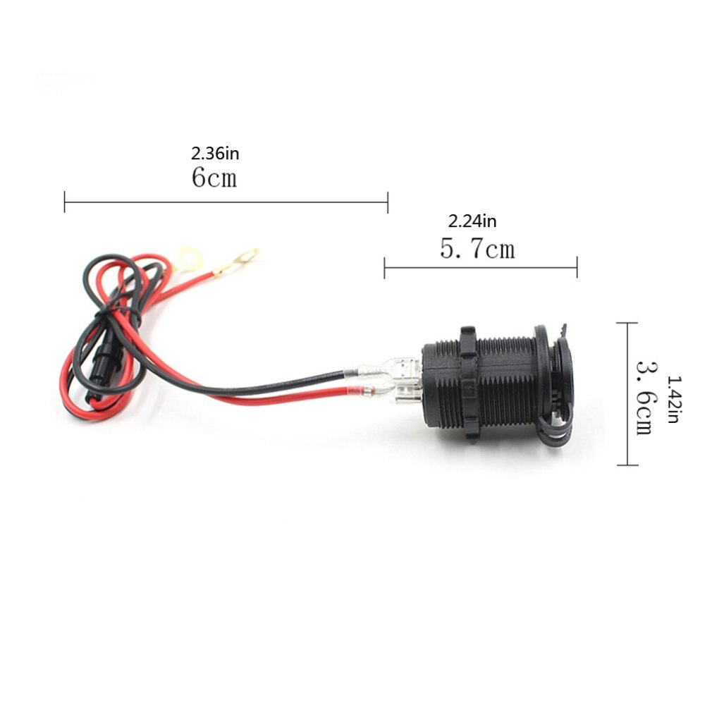 Dual USB Hafen 12V Wasserdicht Motorrad Motorrad Ladegerät Adapter Netzteil Buchse für Telefon GPS MP4