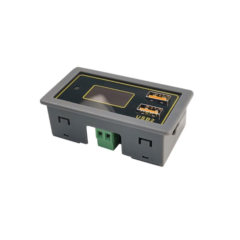 Digitale Display Voltmeter Batterij Capaciteit Voltage Meter Tester Dual Usb Voor Dc 12V Auto Motorfietsen Voertuigen Multi-Protocol snelle