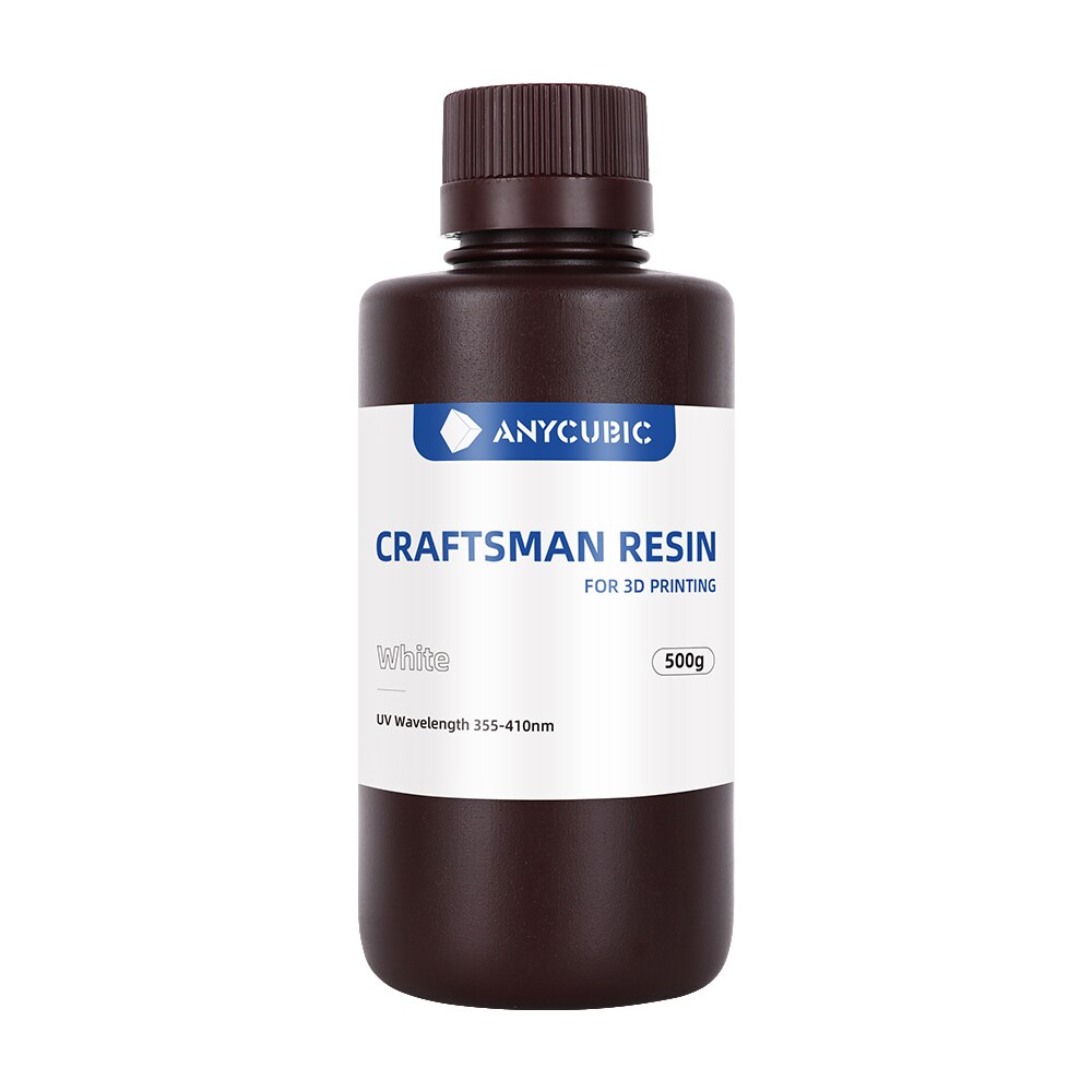 Anycubic Craftsman Hars 3d Printing Materiaal Voor Lcd Sla Printers Geschikt Voor Accessoires En Sieraden Model Afdrukken: White-500G