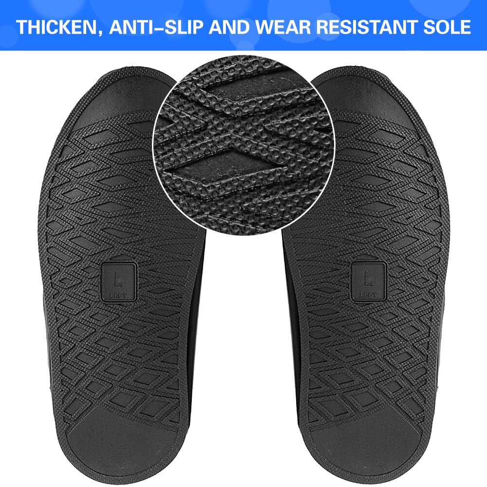 Waterproof Shoe Covers Outdoor Zipper Water Resistant Shoes Rainy Boots Covers PVC Folding Anti-Slip Cycling Overshoes Cover