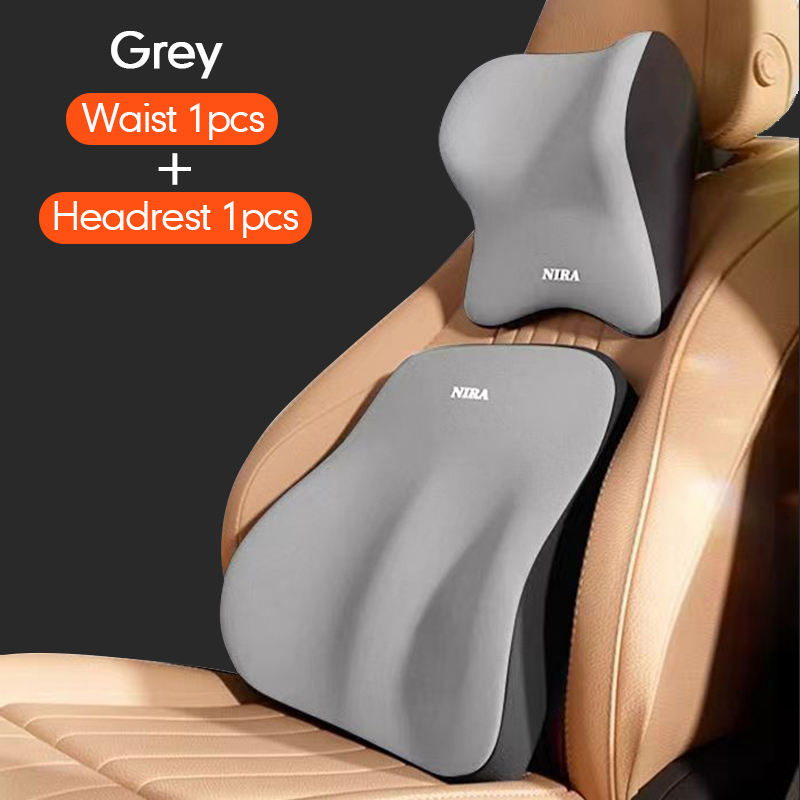 Appui-tête de voiture soutien lombaire coussin lombaire coussin en mousse à mémoire de forme dossier oreiller lombaire voiture confortable oreiller de cou accessoire de voiture