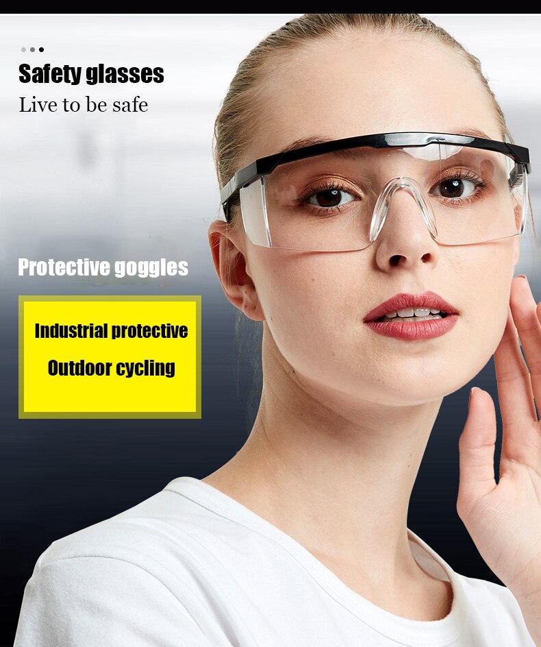 Bril Arbeid Bescherming Anti-Splash Schuren Werk Stofdicht Zand-Proof Wind-Proof Fietsen Stofdicht En Beschermende Glasse