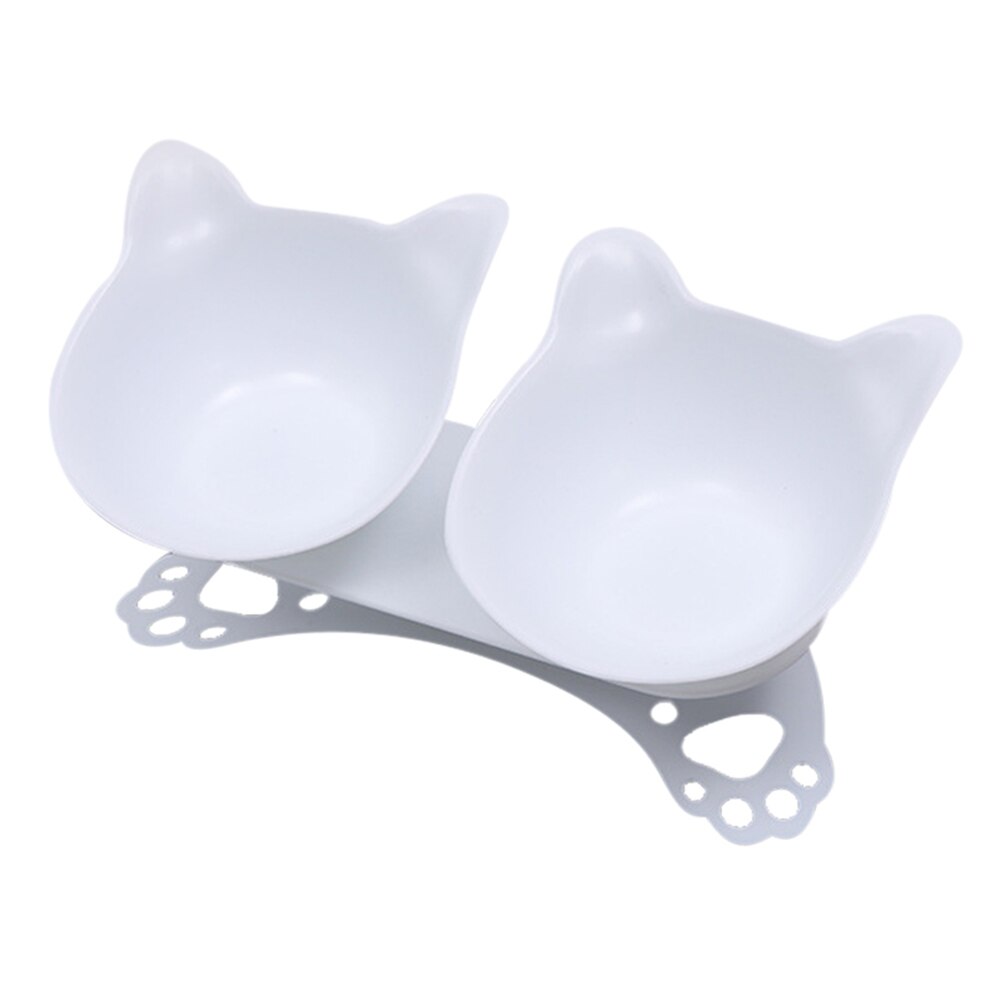 Bol orthopédique Anti-vomissement | Bol pour animaux de compagnie, chien chat, distributeur d'aliments, plateau d'alimentation d'eau: White