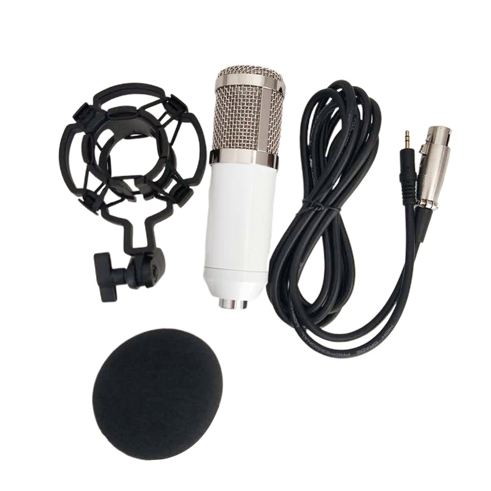 Bm-800 Network K Song Recording Wired Microphone Condenser Microphone Retaining Clip Bracket Voice Service: White