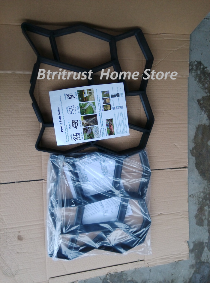 50*50 cm 5 stks/partij oprit Bestrating beton mold mould mallen stenen tuin patio oprit pathmate bestrating mal