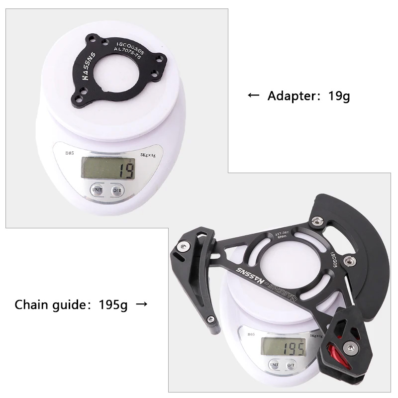 HASSNS mtb kettinggeleider ISCG05 03 BB Mount Fietsketting guard protector Fiets Enkel Kettingblad 32 T 34 T 36 T 38 T Tandwiel Plaat