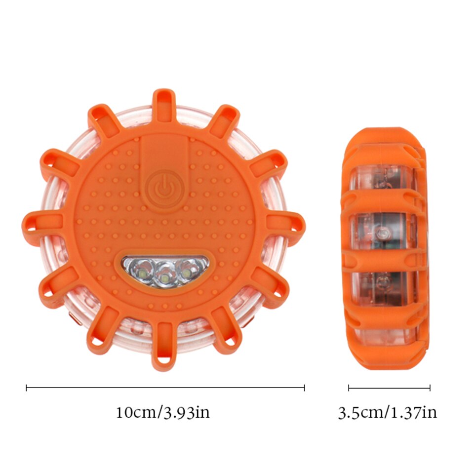 15 luces Led de emergencia para coche, luces de advertencia para carretera, luces nocturnas, faro para carretera con disco rojo y azul, luz Led para policía o carretera