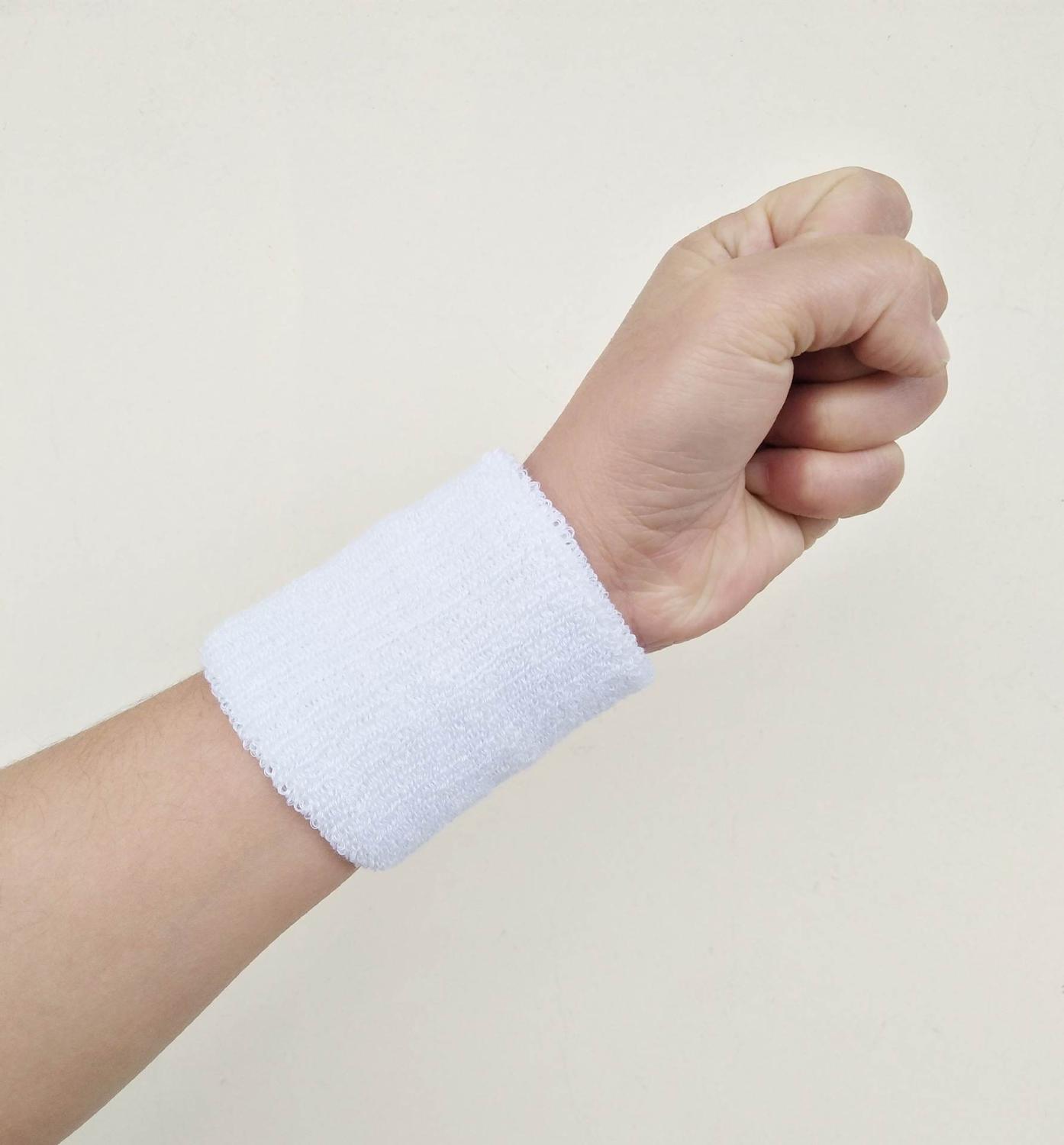 1pc Wristbands Sport Sweatband Hand Band Sweat Wrist Support Brace Wraps Guards For Gym Volleyball Basketball Teennis