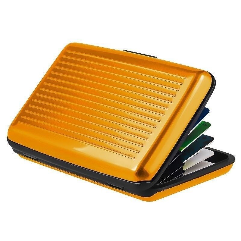 En aluminium En Métal Carte Bancaire Blocage Étui Rigide Hommes Femmes Portefeuille Carte de Crédit Anti-rfid BALAYAGE Protéger Titulaire Porte-Carte Femelle