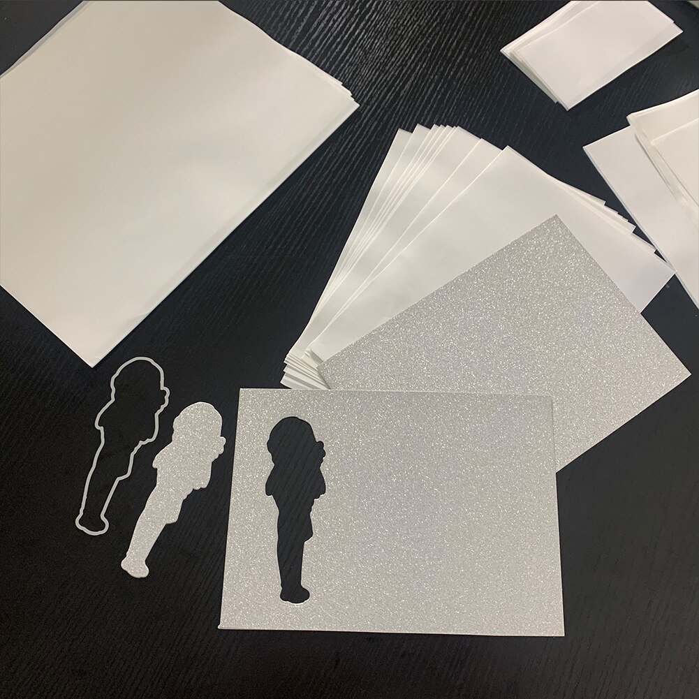 Two Size Clear Double Sided Adhesive Glue Sticker Sheets Cards Making for DIY Scrapbooking Paper Crafts Hardcover Photo Albums